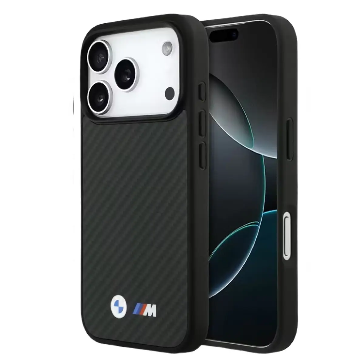 Պատյան iPhone 17 Pro BMW Magsafe Kevlar Metal Logo BK