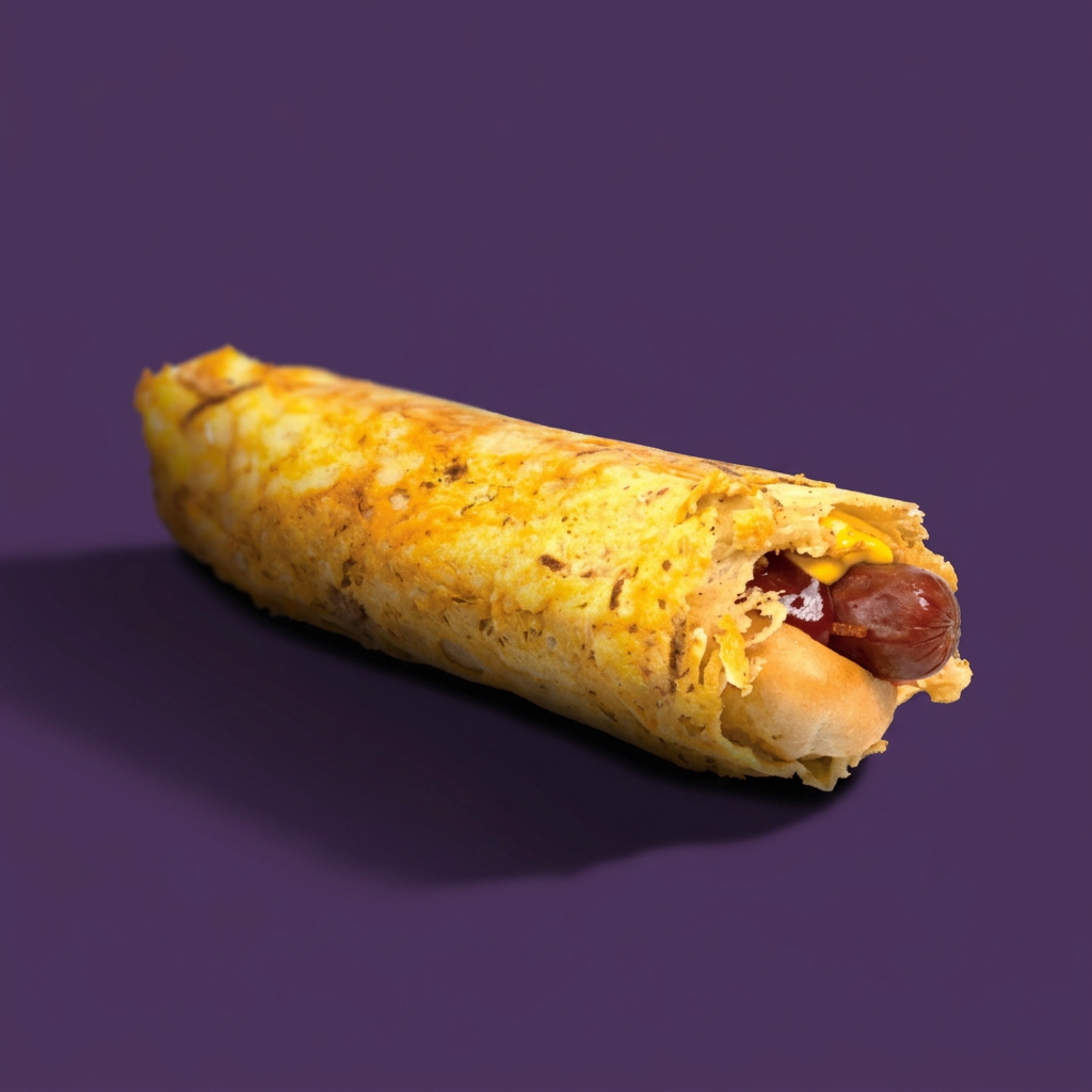 Parmesan Wrapped hot dog