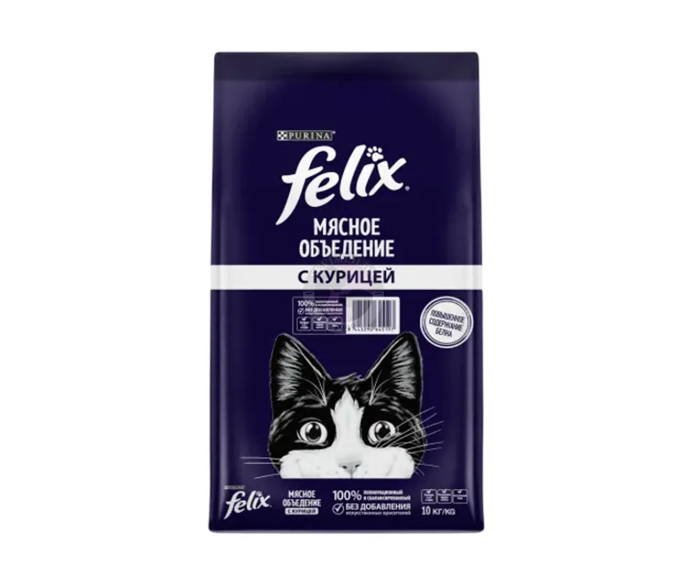 Կատվի չոր կեր Felix Adult Cat Chicken (հասուն կատուների համար) Հավի միս 1կգ