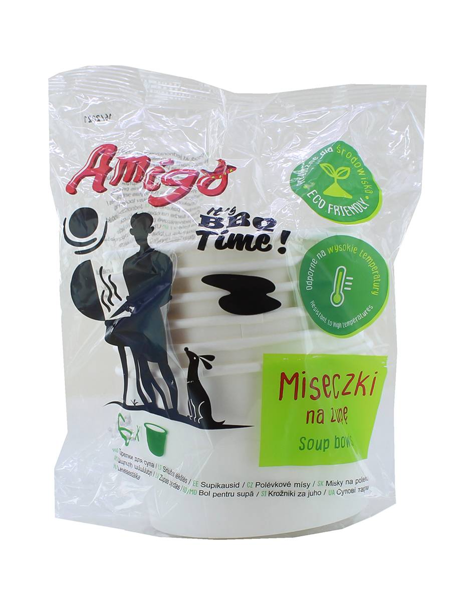 Disposable bowl  "Amigo Eco" 6pcs