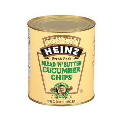 Bread & Butter Cucumber Chips Heinz 2.93l