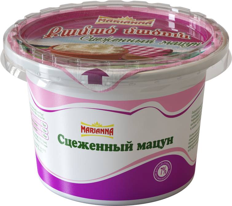 Մածուն քամած "Մարիաննա" 400գ, յուղայնությունը` 7%