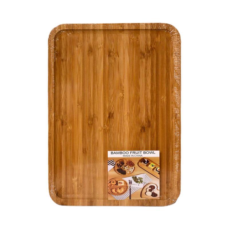 Bamboo rectangular serving plate 33x23cm