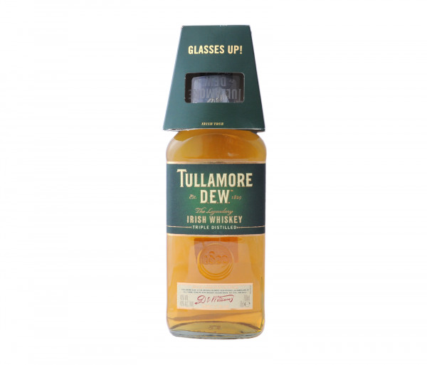 Tullamore Dew Whiskey 0.7l + Glass