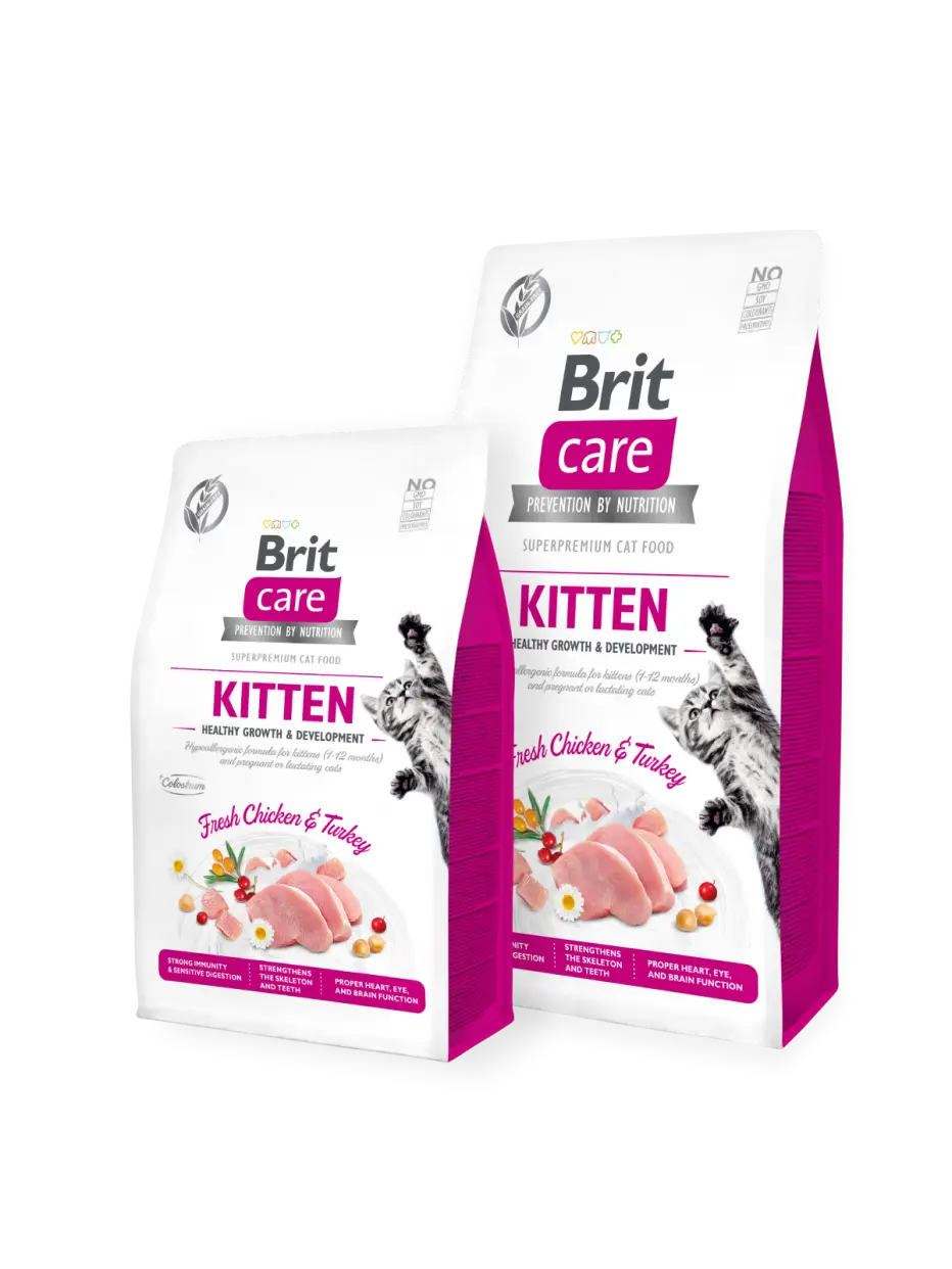 Brit սուպերպրեմիում ձագերի / Brit care kitten 1կգ