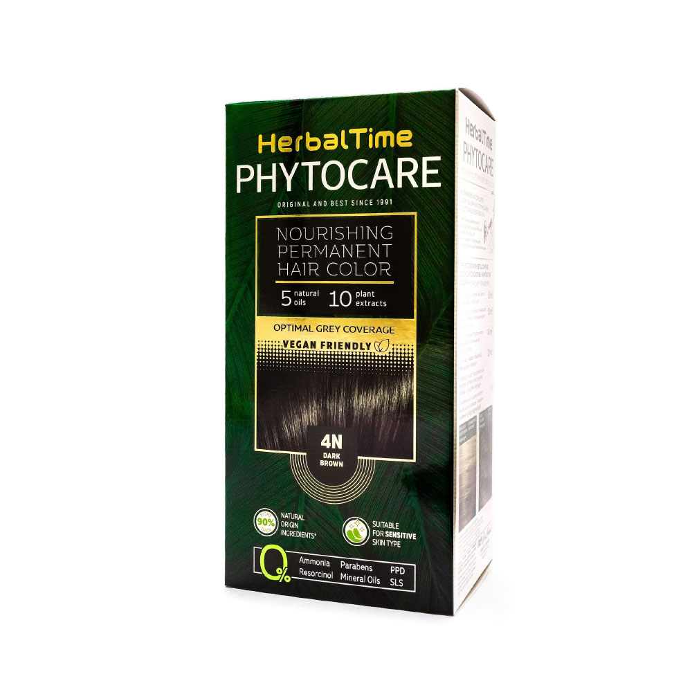 Մազերի ներկ "PHYTOCARE" 4N Մուգ դարչնագույն