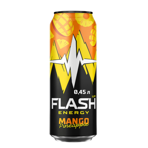 Flash Off Energy Drink Mango & Pineapple 0.45l