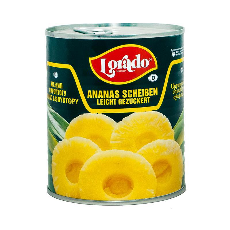 Ананас в сиропе "Лорадо" кольца 850мл