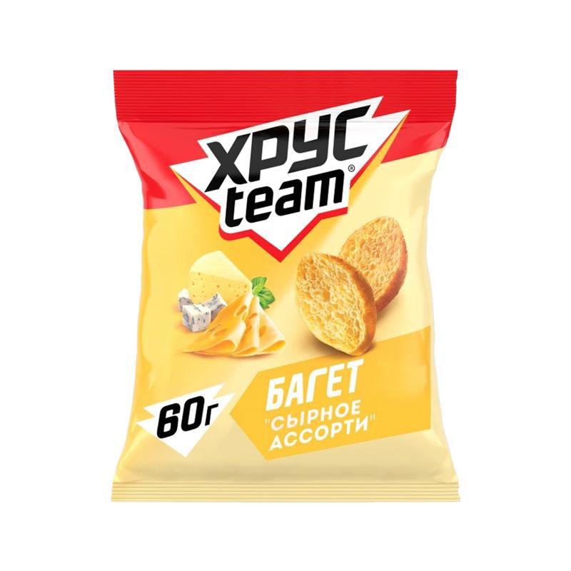 Չորահաց «Խռուս Թիմ» բագետ, պանրի տեսականի 60գր