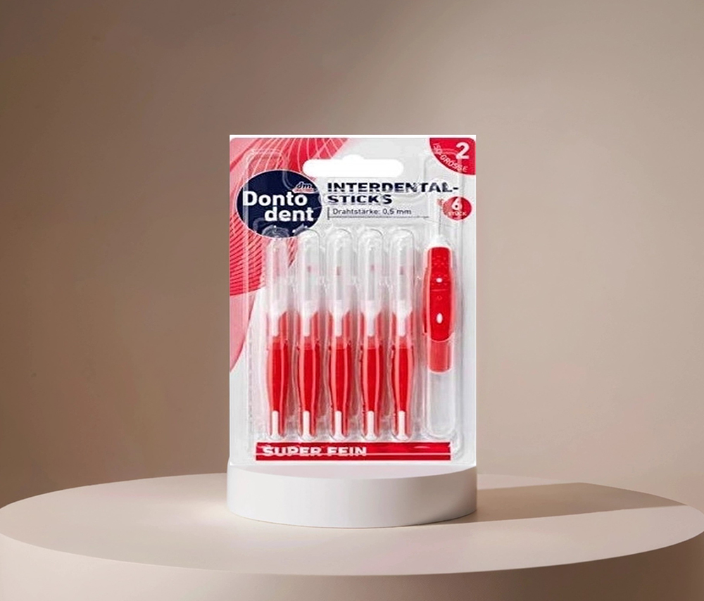 DONTODENT INTERDENTAL BRUSHES 0.5MM ISO 2, 6PCS
