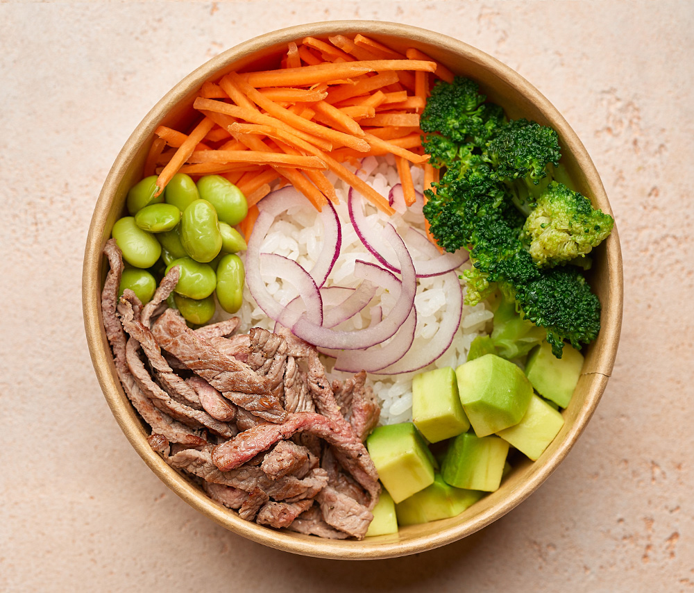 Poke with veal