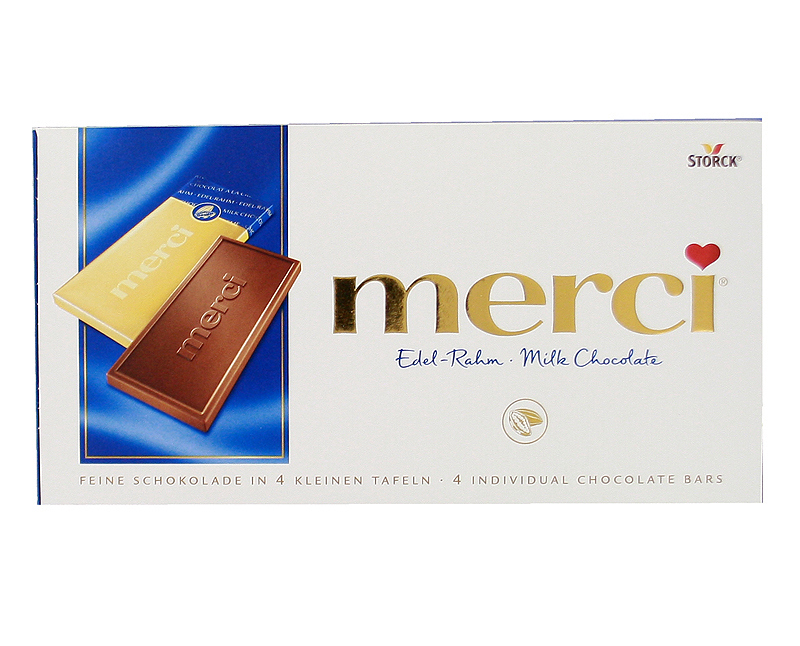 Շոկոլադե կոնֆետների հավաքածու "Merci" 100գ