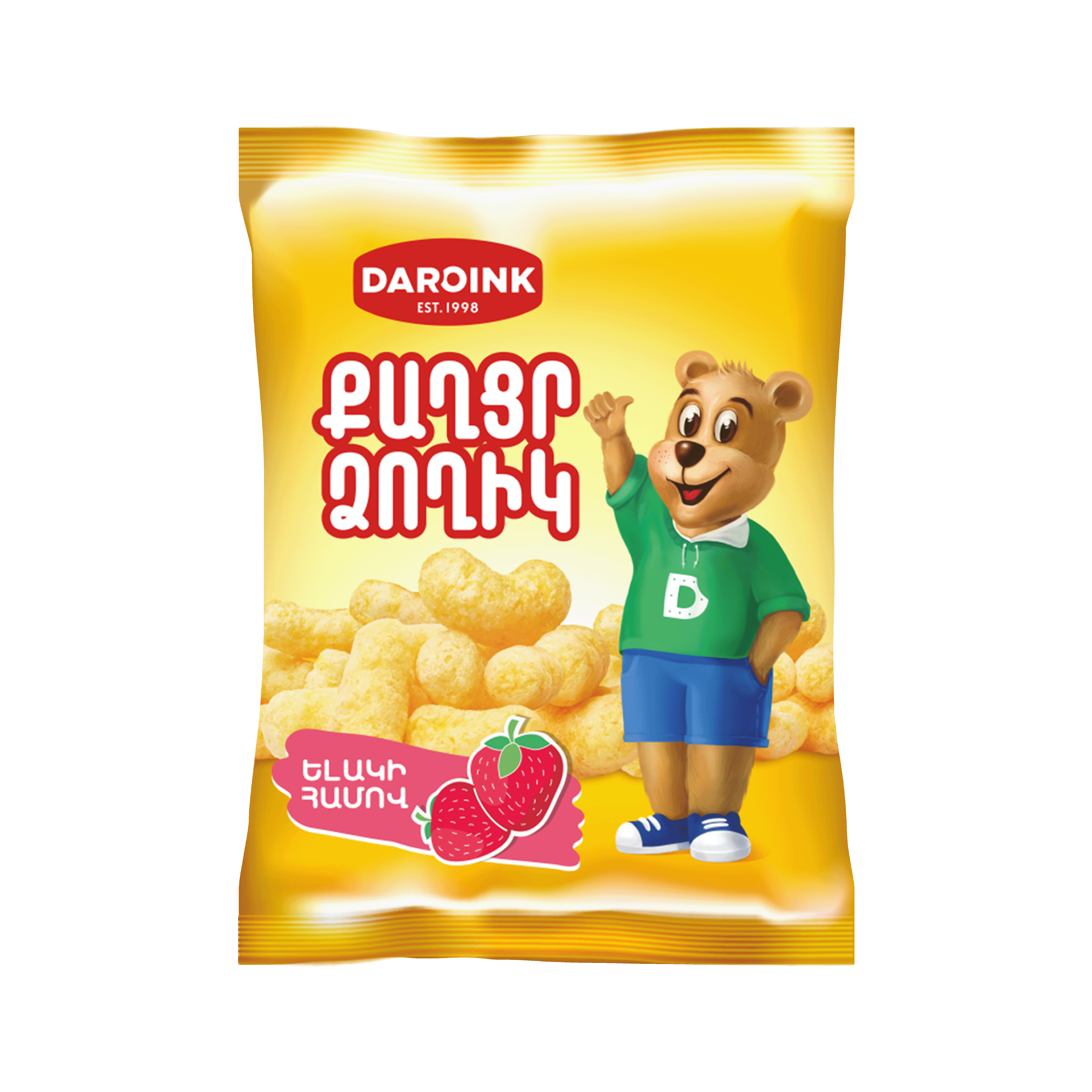 Кукур. пал. "Daroink" клубника 80г