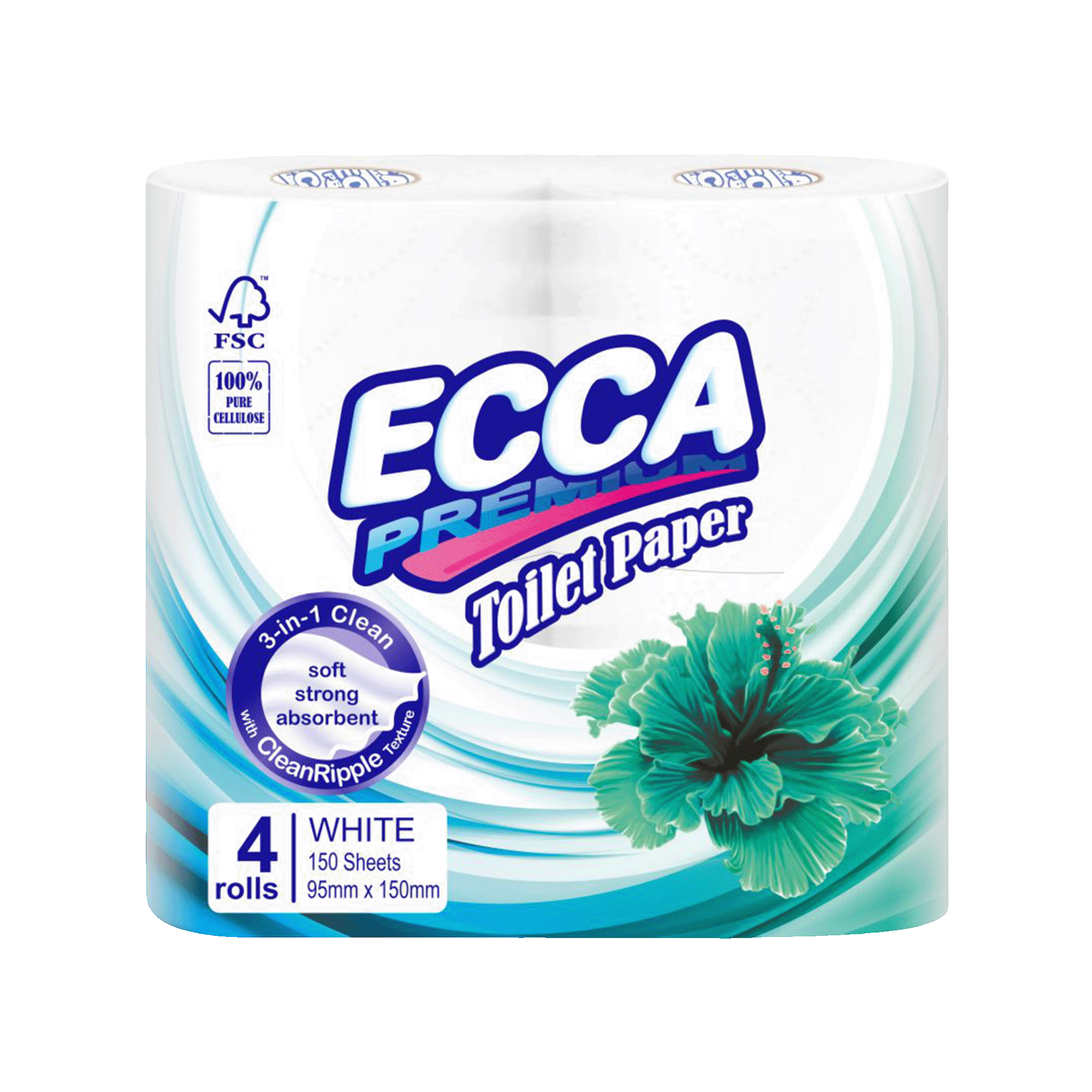 Т/Б "Ecca" Carta Igienice Plus 2х сл.4шт