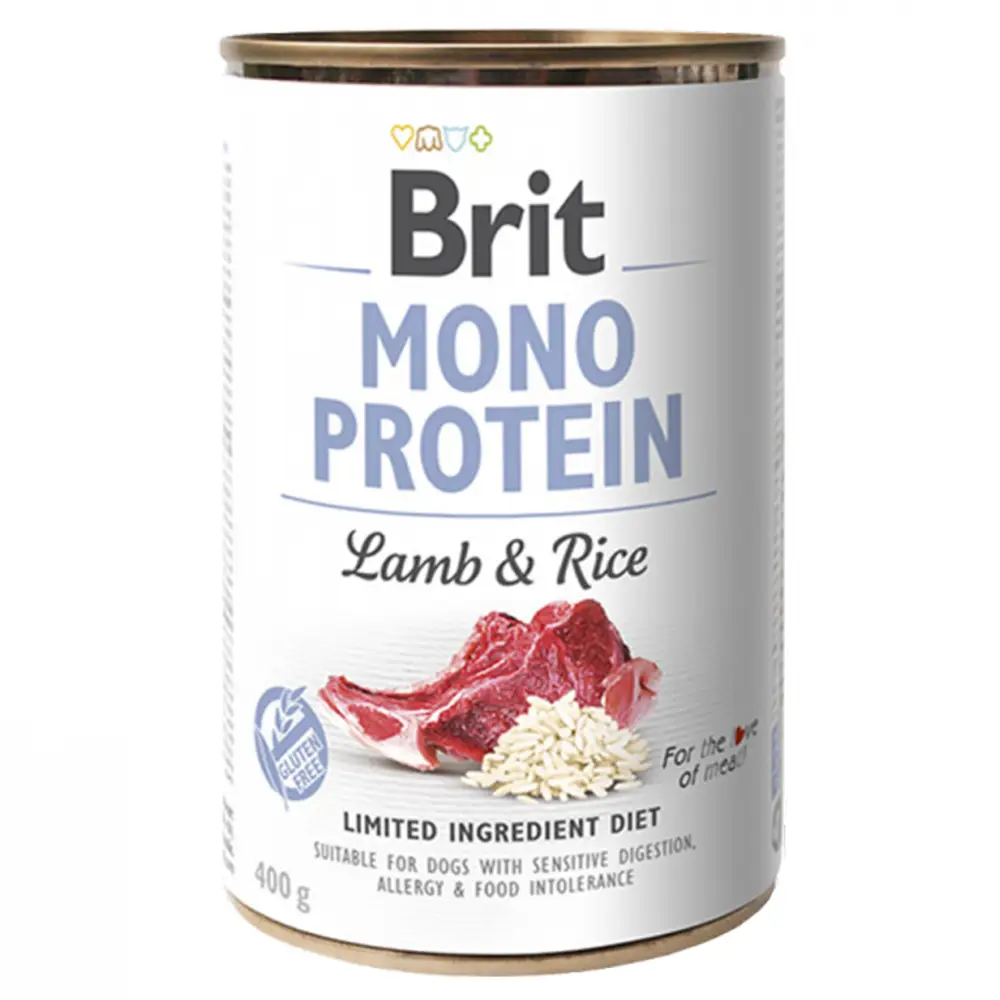 Brit մոնո պրոտեին գառ և բրինձ / Brit Mono Protein Lamb & Rice 400g