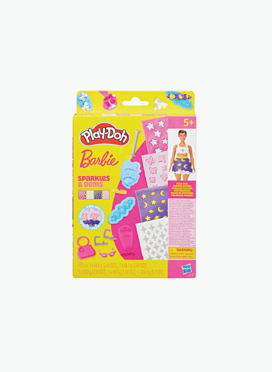 Hasbro Набор пластилина Play-Doh "Блестки и драгоценности Барби"