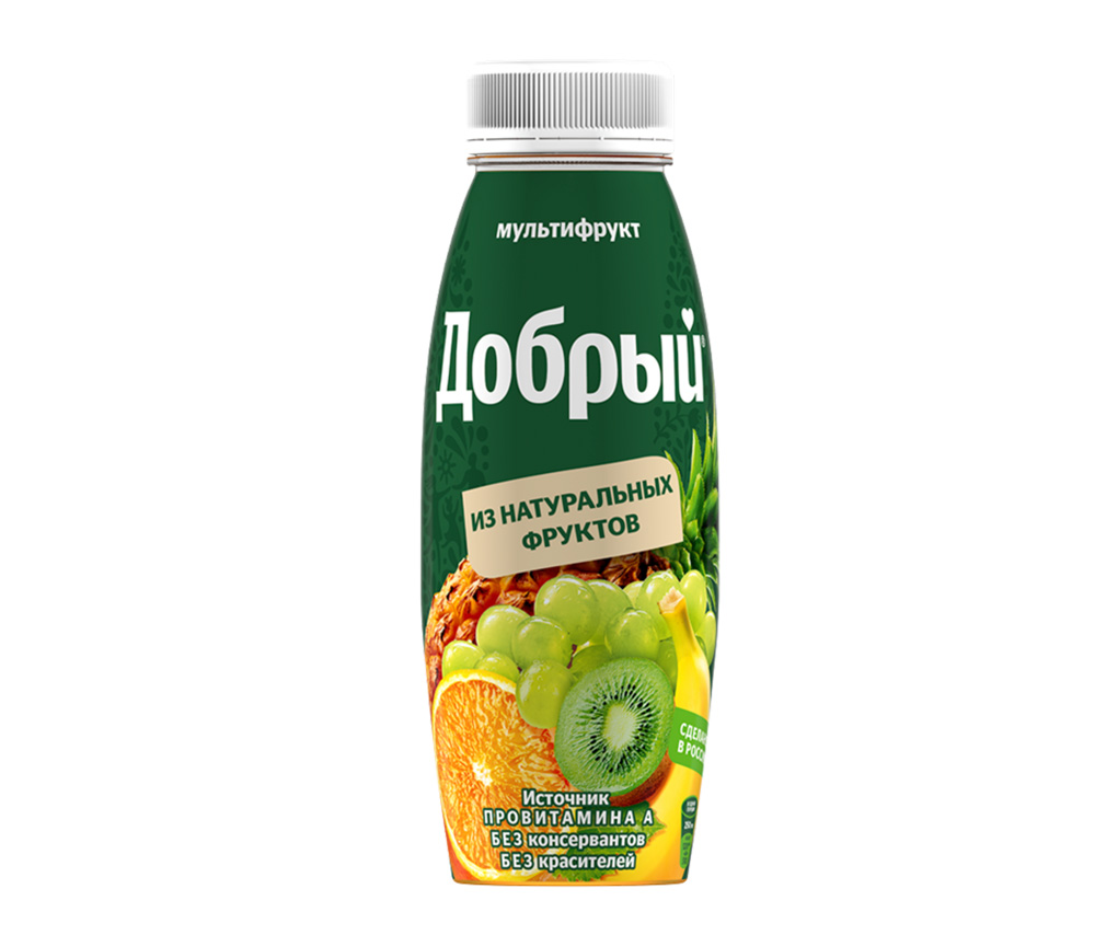 Բնական հյութ «Добрый» (մուլտիֆրուտ) 0.33լ