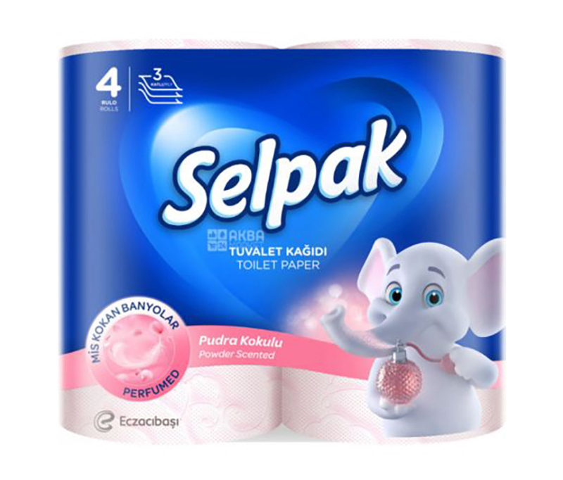 Toilet paper "Selpak" 4 pcs