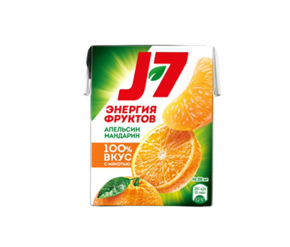 Natural juice J7 (orange and tangerine) 0.2l