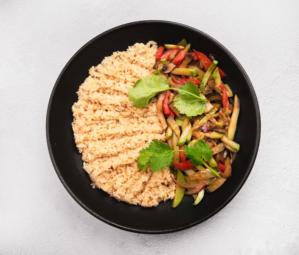 Rice with vegetables