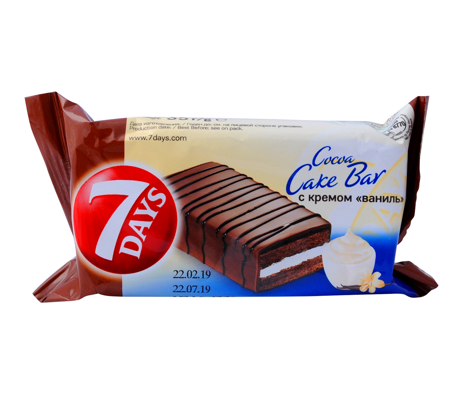 Buy 7 Days Vanilla Cake Bar 25g Pack of 12 Online - Shop Bakery on  Carrefour UAE
